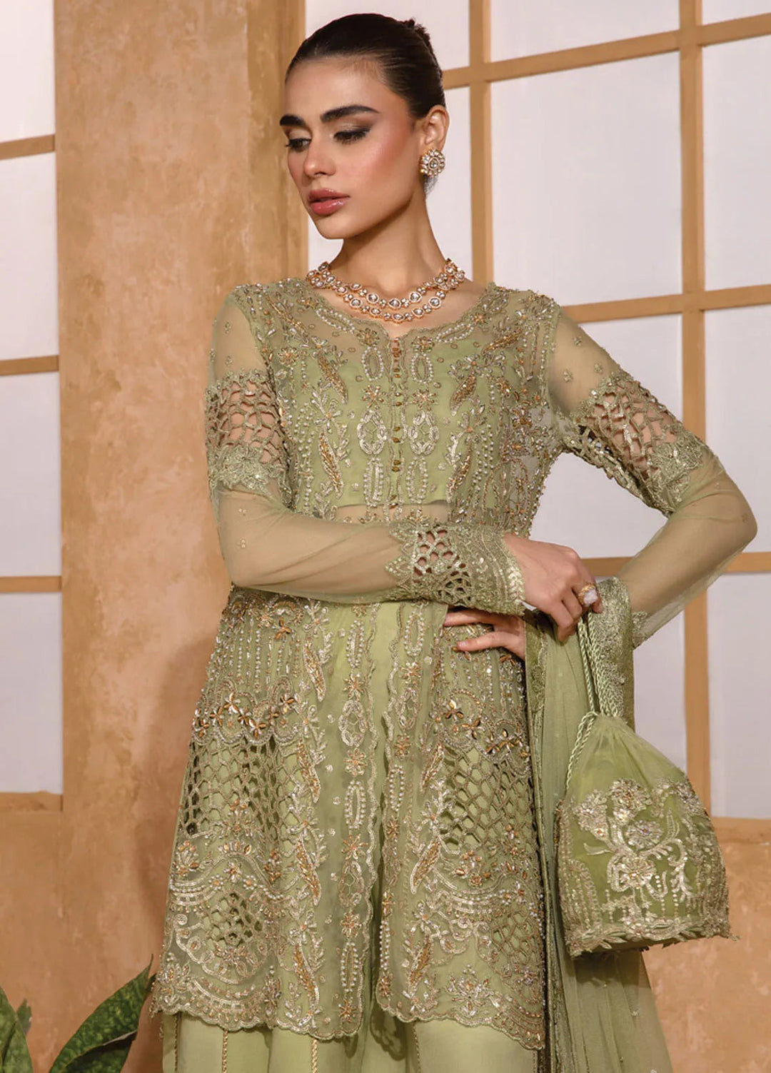 Chatoyer By Rang Rasiya Embroidered Suit Unstitched 4 Piece RR24CW D-10 Mehr - Formal Collection