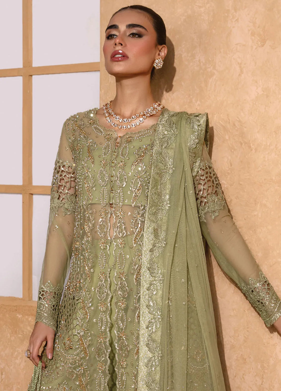 Chatoyer By Rang Rasiya Embroidered Suit Unstitched 4 Piece RR24CW D-10 Mehr - Formal Collection