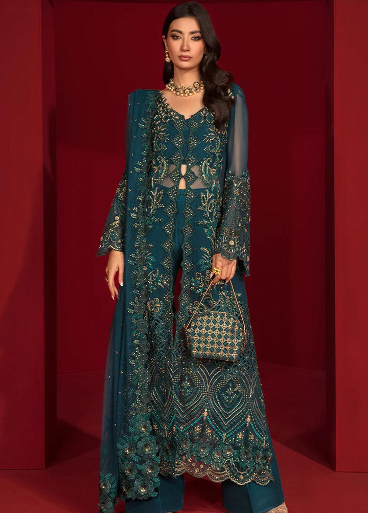 Chatoyer By Rang Rasiya Embroidered Chiffon Suits Unstitched 4 Piece RR23CH D-02 Juana - Wedding Collection