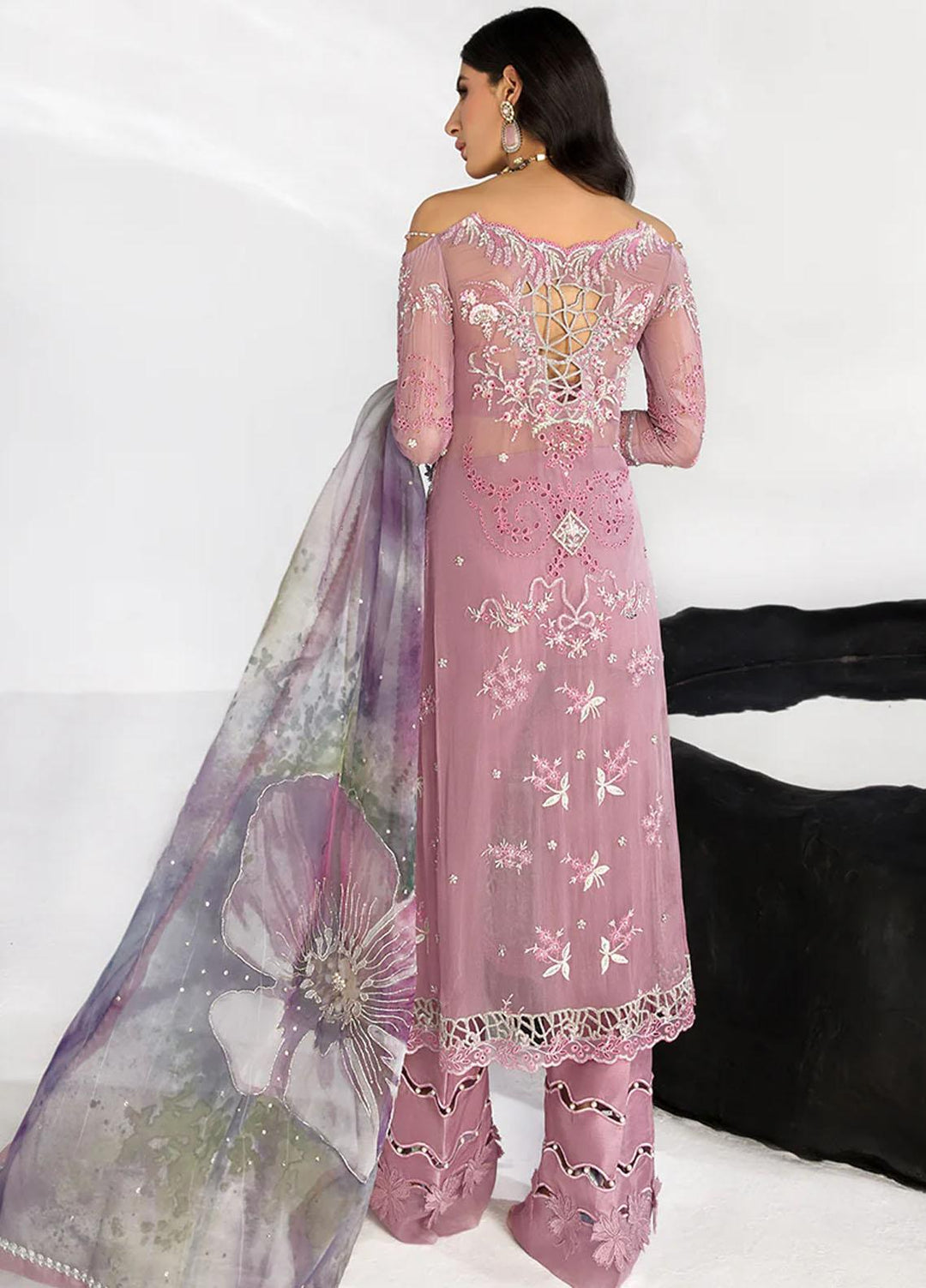 Chatoyer By Rang Rasiya Embroidered Chiffon Suits Unstitched 4 Piece RR23CH D-05 Ramona - Wedding Collection