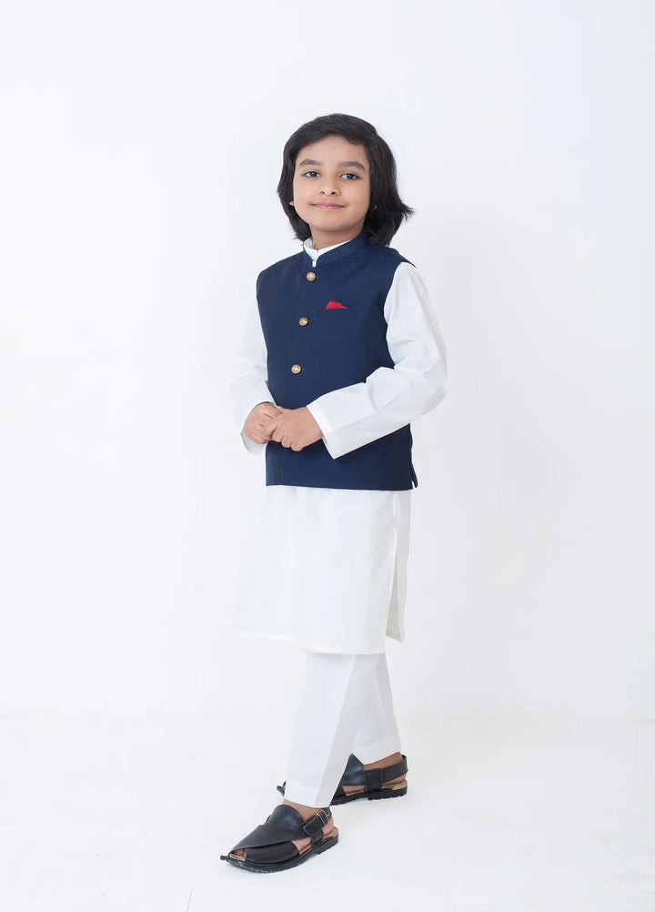 Cheeco Chic Cotton Silk Plain Boys Waistcoat - NBPWC24