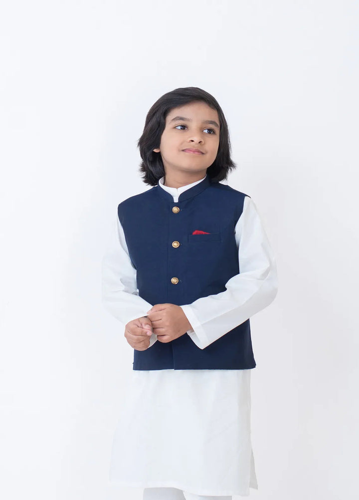 Cheeco Chic Cotton Silk Plain Boys Waistcoat - NBPWC24