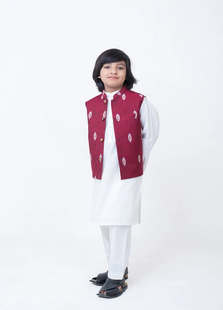 Cheeco Chic Cotton Silk Printed Boys Waistcoat - MSPWC24