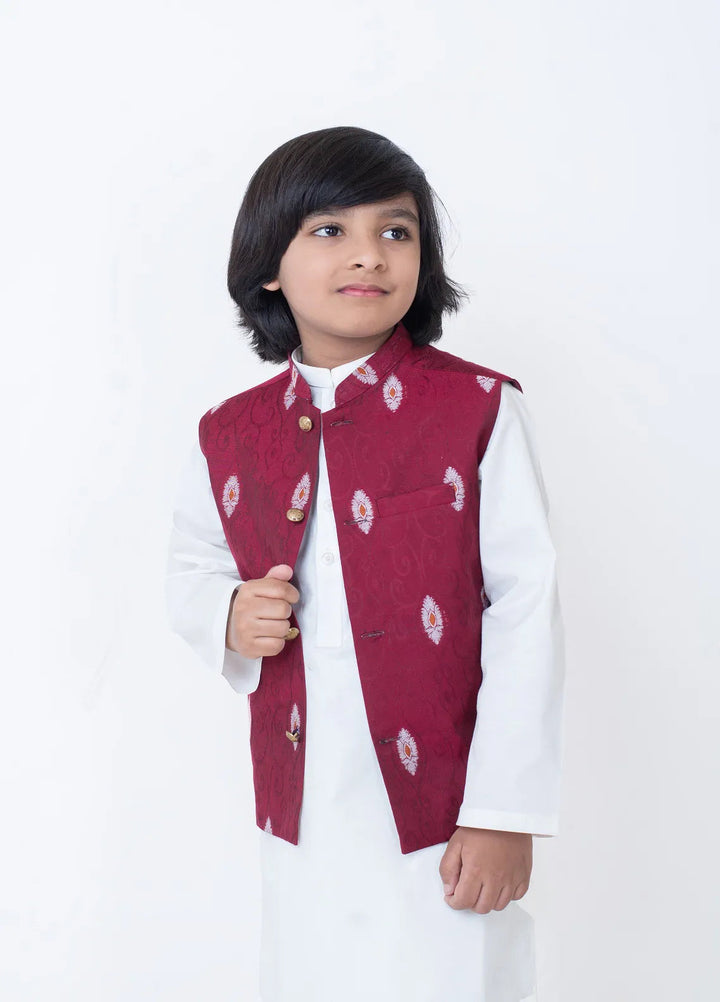 Cheeco Chic Cotton Silk Printed Boys Waistcoat - MSPWC24