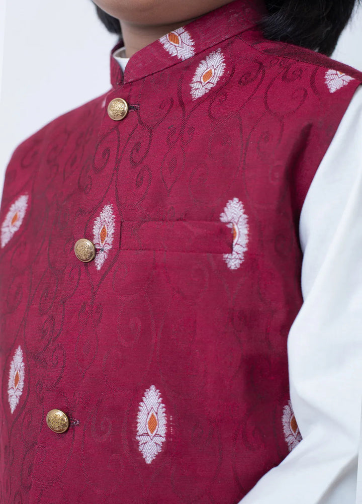 Cheeco Chic Cotton Silk Printed Boys Waistcoat - MSPWC24