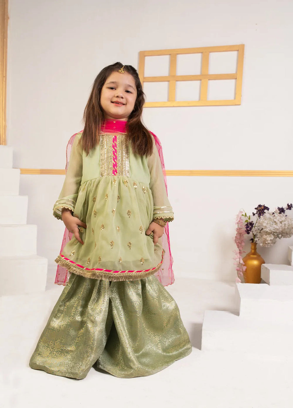 Cheeco Chic Pret Embroidered Chiffon banarsi 3 Piece Suit NCMP22