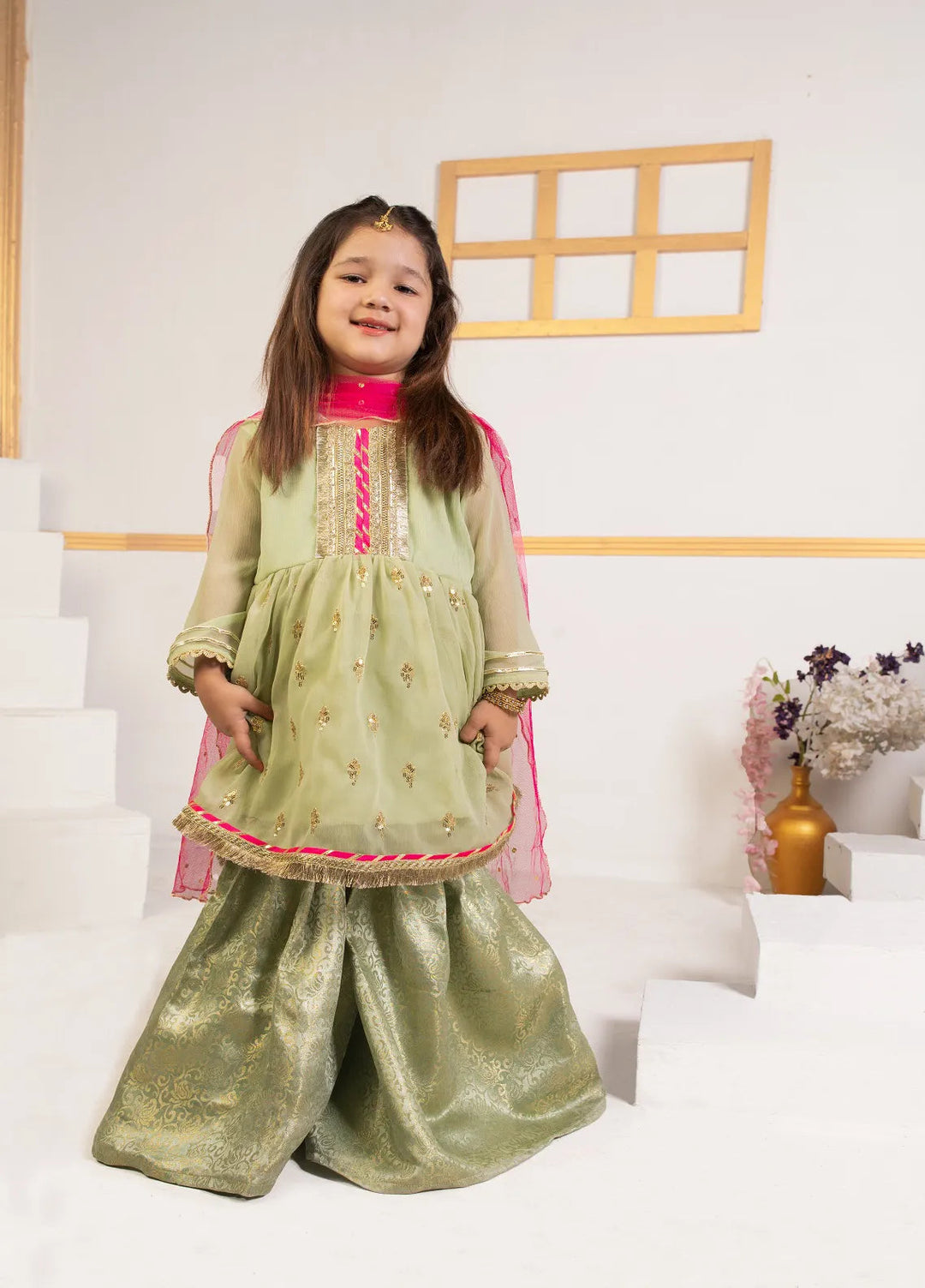Cheeco Chic Pret Embroidered Chiffon banarsi 3 Piece Suit NCMP22