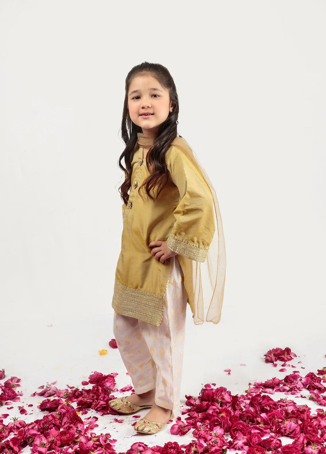 Cheeco Chic Pret Embroidered Cotton silk 3 Piece Suit FJSEID24