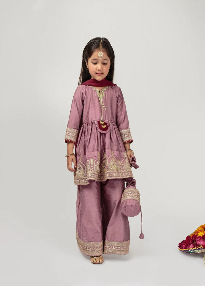 Cheeco Chic Pret Embroidered Cotton silk 3 Piece Suit MMPEID24