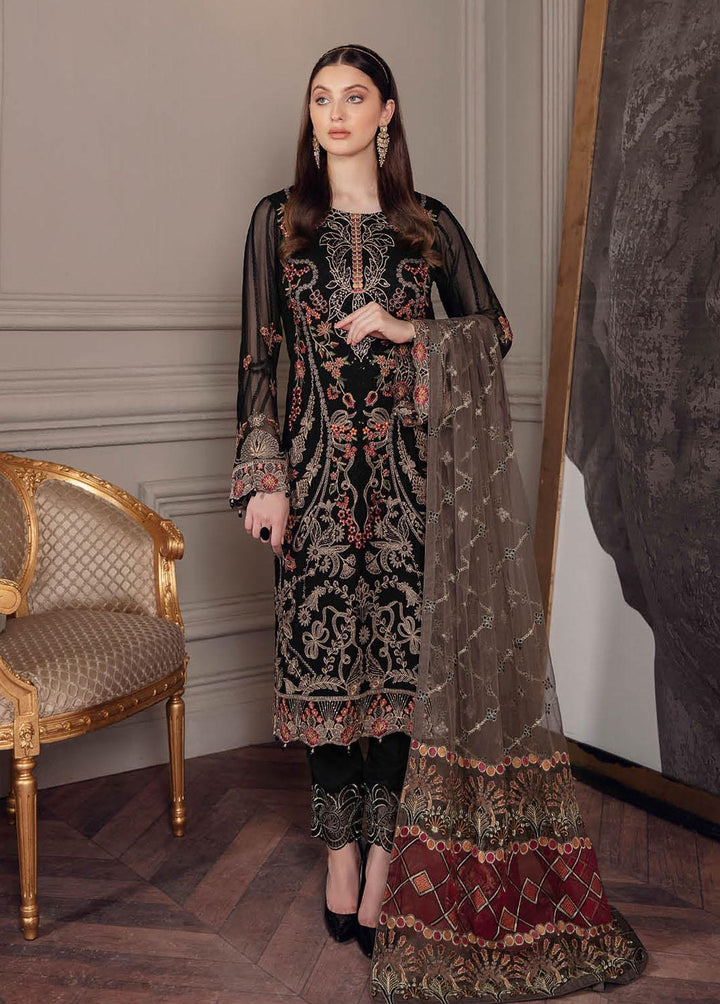 Chevron by Ramsha Embroidered Chiffon Suits Unstitched 3 Piece RSH22-CH5 A-501 - Luxury Collection