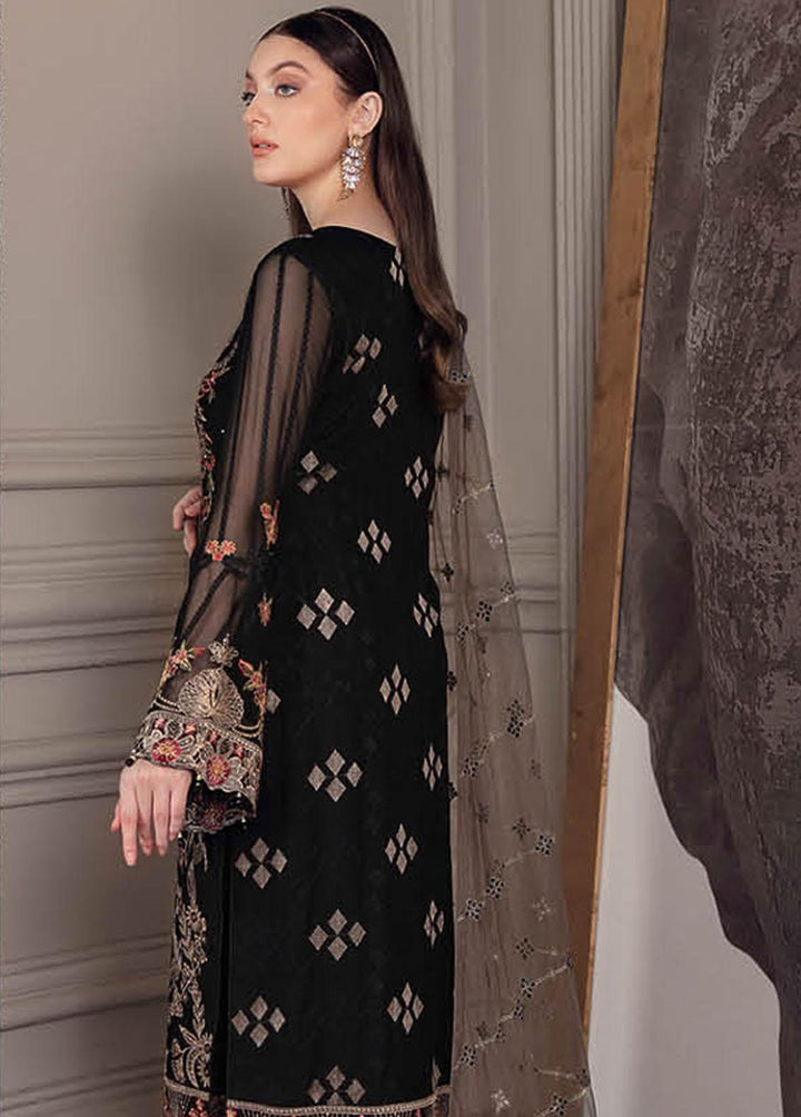 Chevron by Ramsha Embroidered Chiffon Suits Unstitched 3 Piece RSH22-CH5 A-501 - Luxury Collection