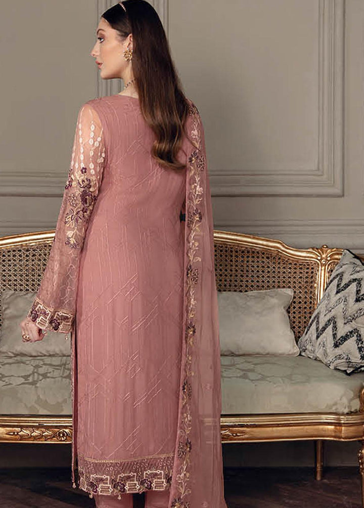 Chevron by Ramsha Embroidered Chiffon Suits Unstitched 3 Piece RSH22-CH5 A-502 - Luxury Collection