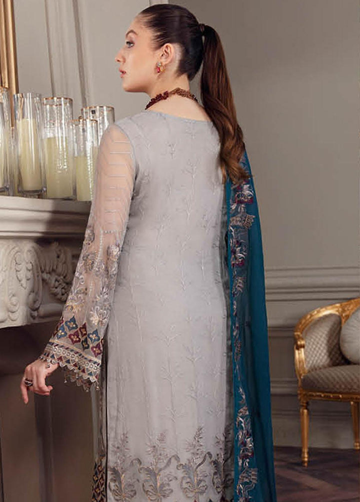 Chevron by Ramsha Embroidered Chiffon Suits Unstitched 3 Piece RSH22-CH5 A-503 - Luxury Collection