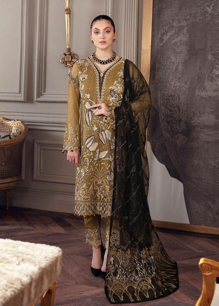 Chevron by Ramsha Embroidered Chiffon Suits Unstitched 3 Piece RSH22-CH5 A-504 - Luxury Collection