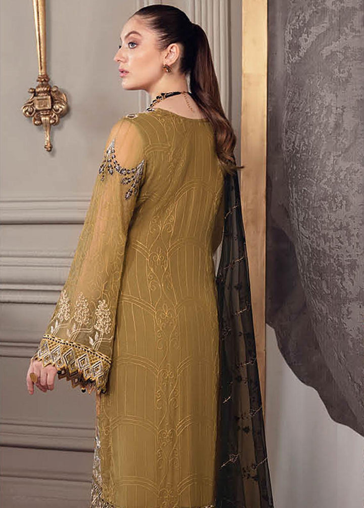 Chevron by Ramsha Embroidered Chiffon Suits Unstitched 3 Piece RSH22-CH5 A-504 - Luxury Collection