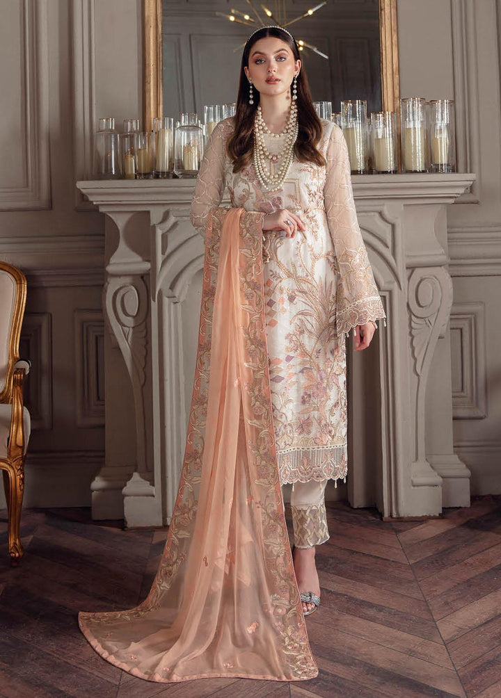 Chevron by Ramsha Embroidered Chiffon Suits Unstitched 3 Piece RSH22-CH5 A-505 - Luxury Collection