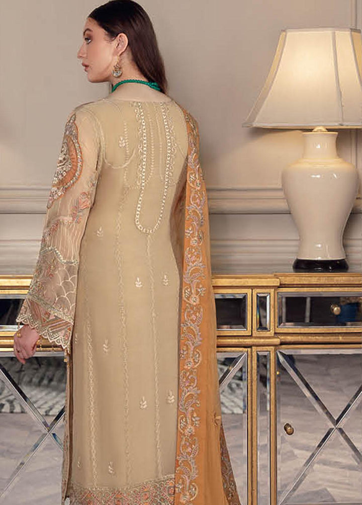 Chevron by Ramsha Embroidered Chiffon Suits Unstitched 3 Piece RSH22-CH5 A-508 - Luxury Collection