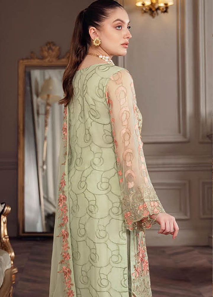 Chevron by Ramsha Embroidered Chiffon Suits Unstitched 3 Piece RSH22-CH5 A-509 - Luxury Collection