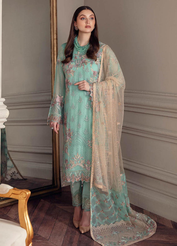Chevron by Ramsha Embroidered Chiffon Suits Unstitched 3 Piece RSH22-CH5 A-511 - Luxury Collection