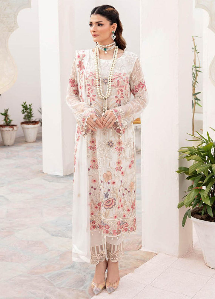 Chevron by Ramsha Embroidered Chiffon Suits Unstitched 3 Piece RSH23-CH7 A-705 - Festive Collection