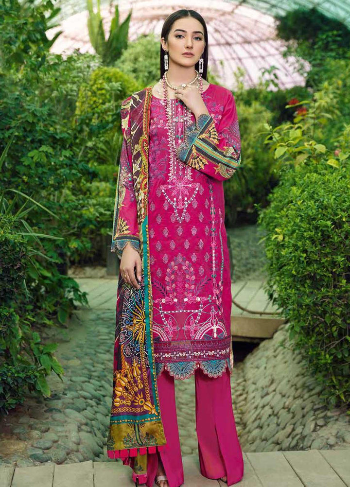 Chevron by Ramsha Embroidered Lawn Suits Unstitched 3 Piece RSH21-CH5 502 - Luxury Collection