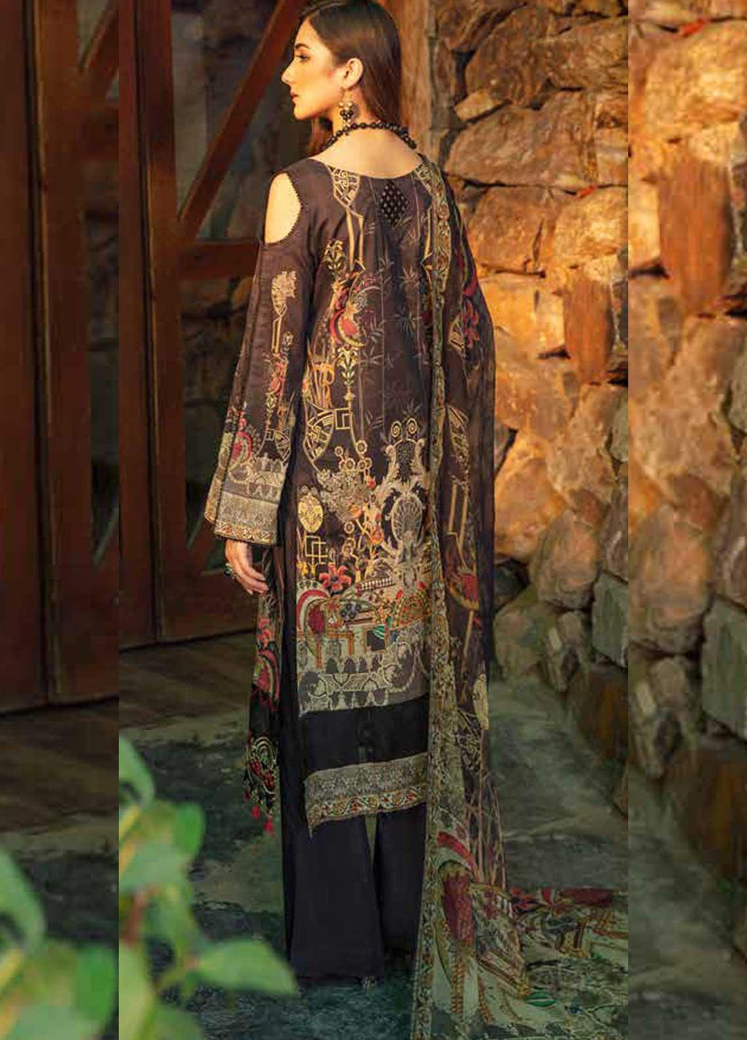 Chevron by Ramsha Embroidered Lawn Suits Unstitched 3 Piece RSH21-CH5 503 - Luxury Collection