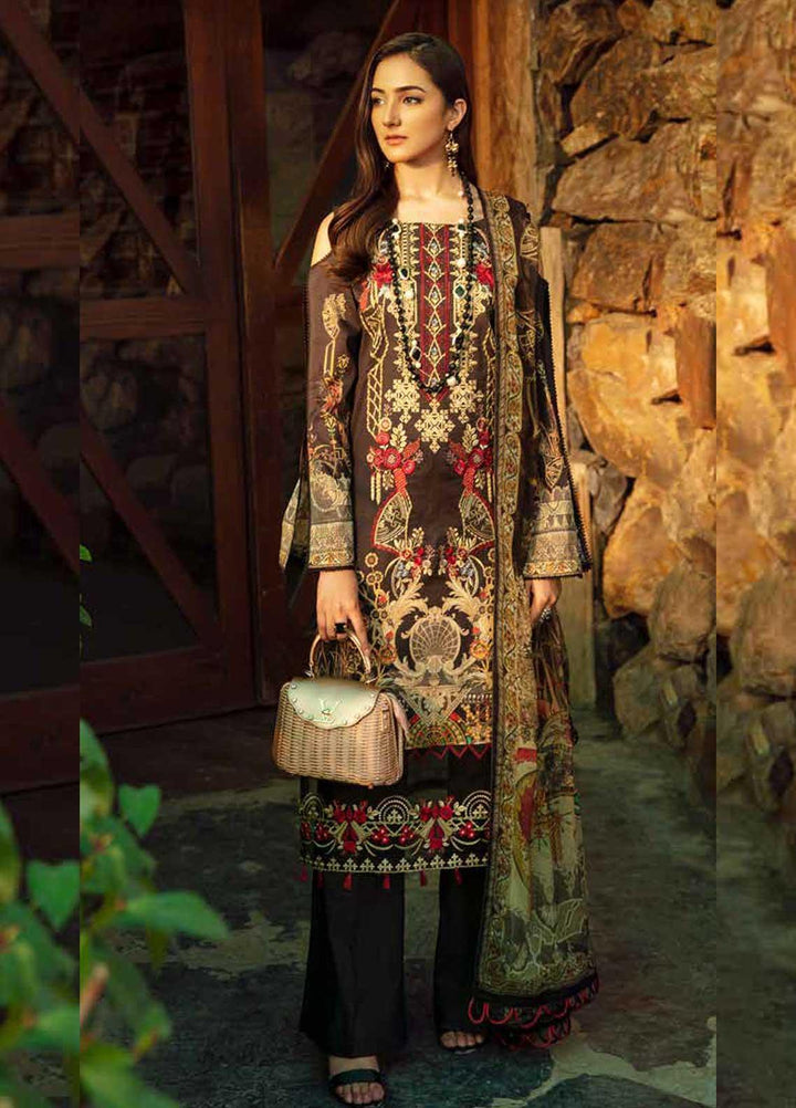 Chevron by Ramsha Embroidered Lawn Suits Unstitched 3 Piece RSH21-CH5 503 - Luxury Collection