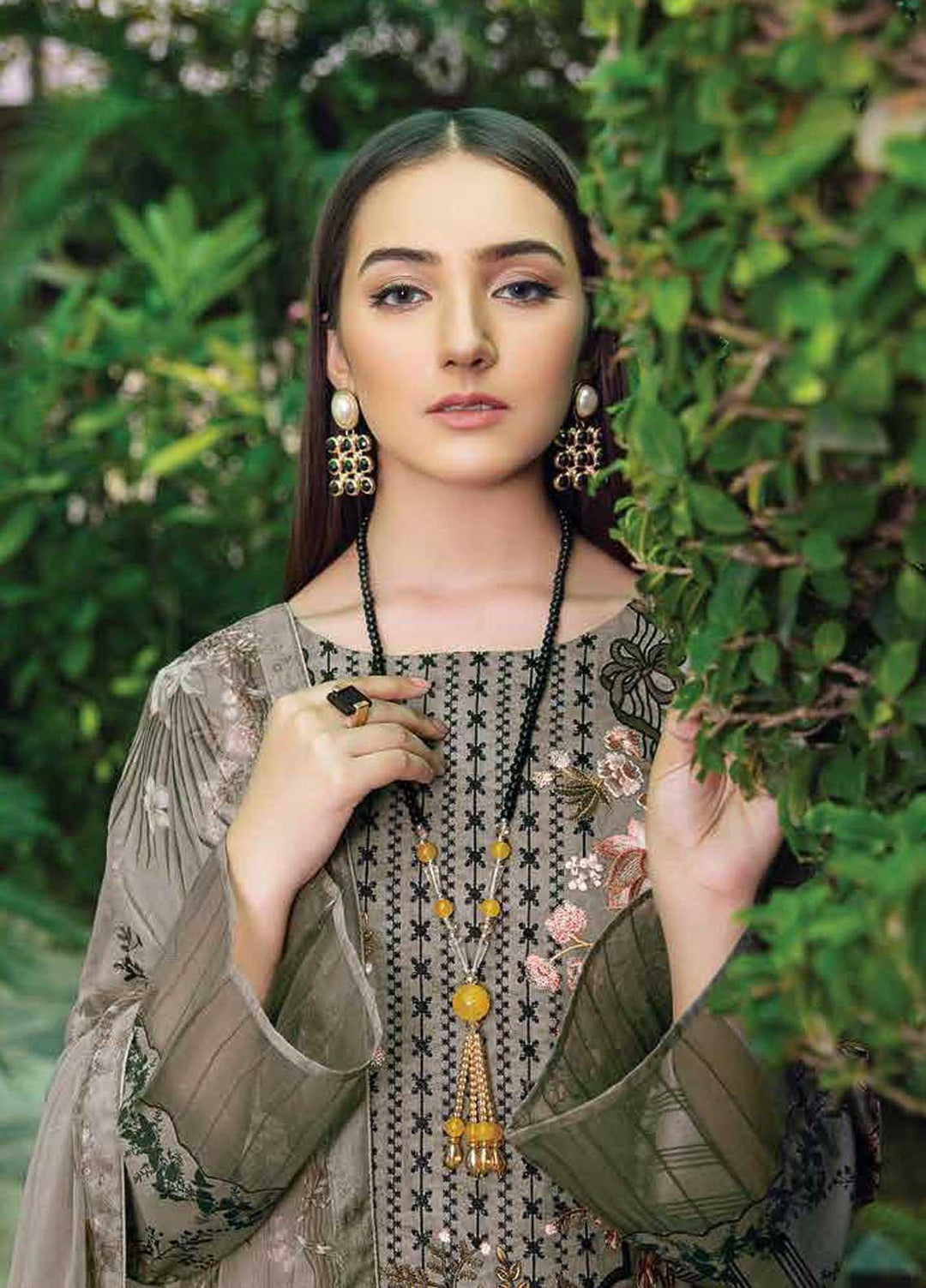 Chevron by Ramsha Embroidered Lawn Suits Unstitched 3 Piece RSH21-CH5 507 - Luxury Collection