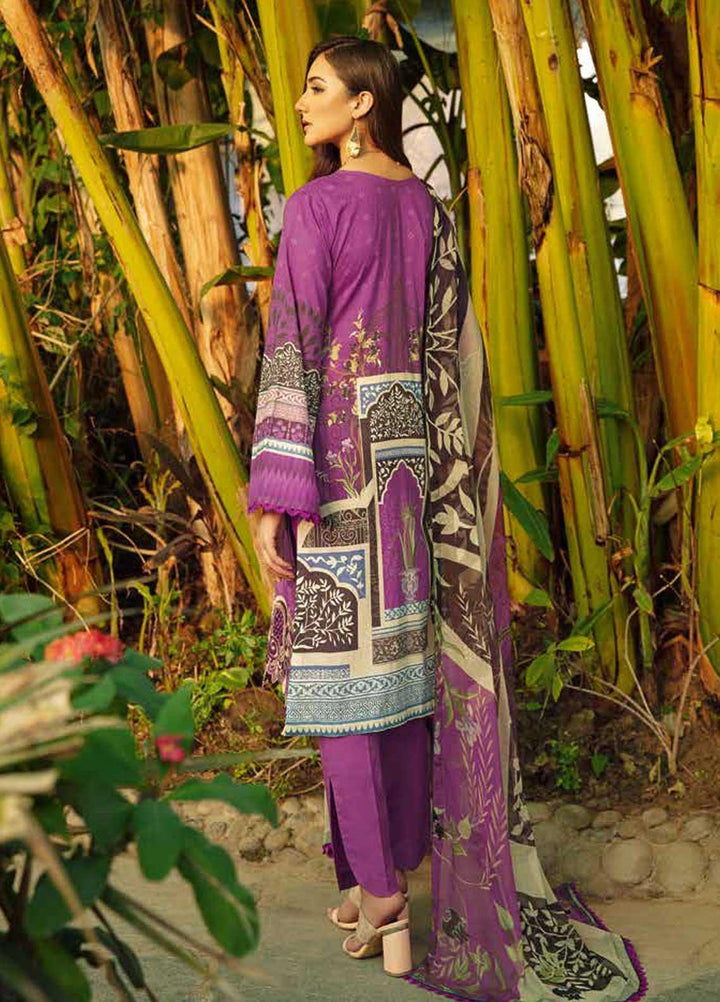 Chevron by Ramsha Embroidered Lawn Suits Unstitched 3 Piece RSH21-CH5 508 - Luxury Collection
