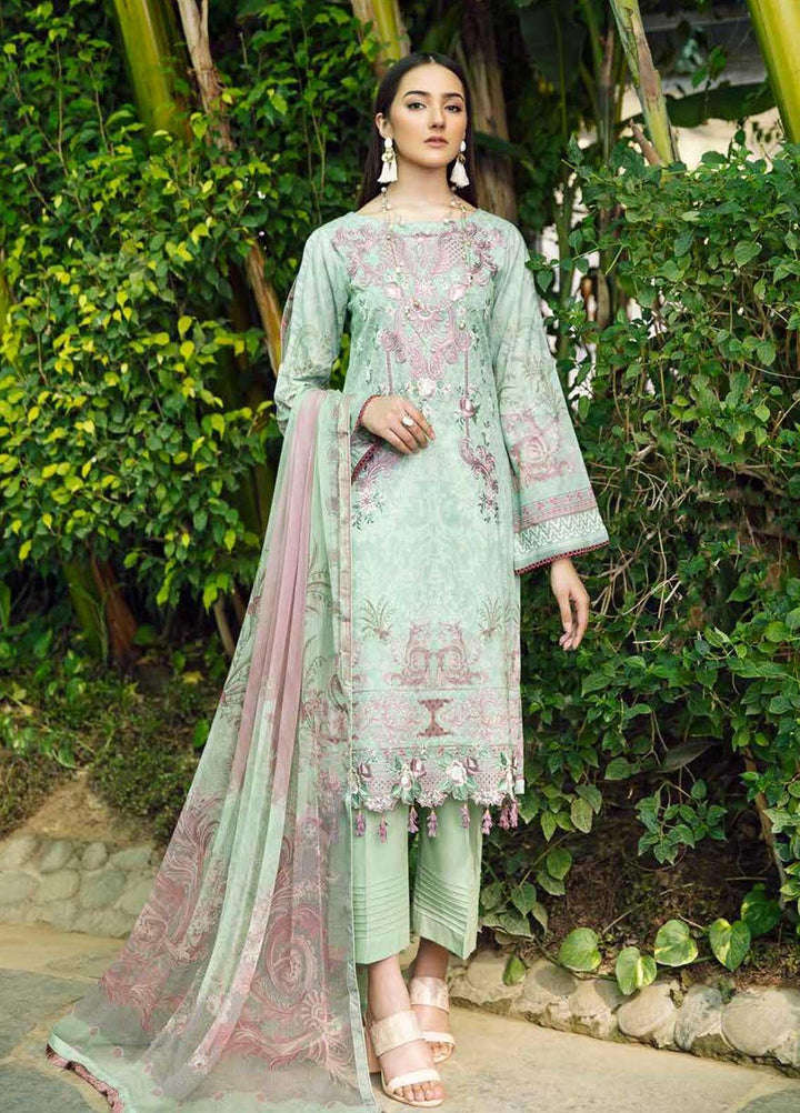 Chevron by Ramsha Embroidered Lawn Suits Unstitched 3 Piece RSH21-CH5 509 - Luxury Collection
