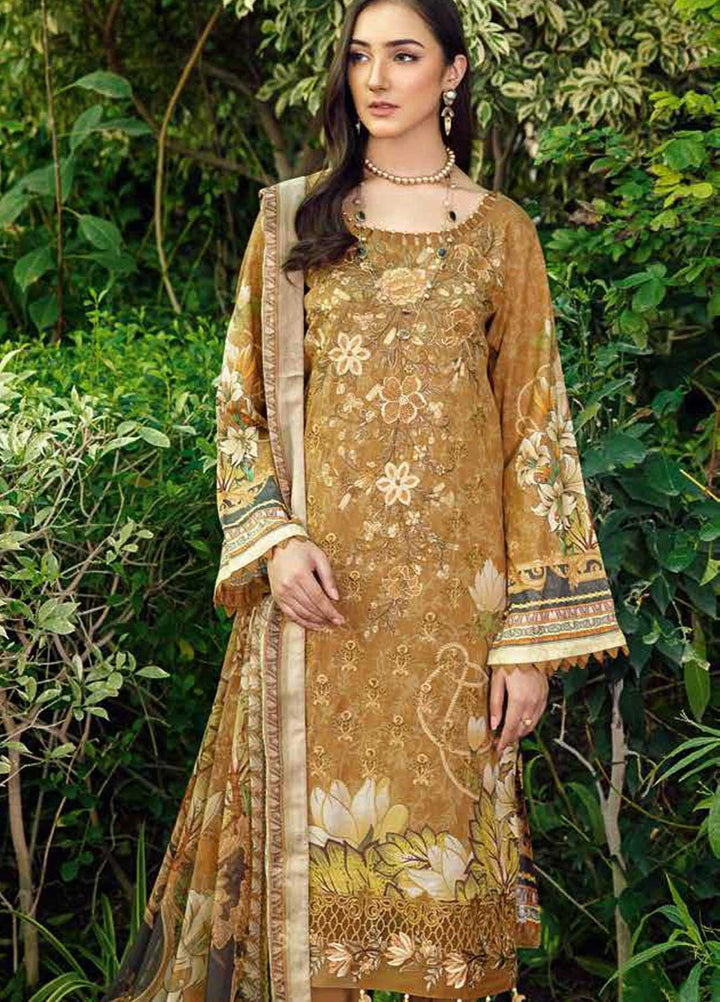 Chevron by Ramsha Embroidered Lawn Suits Unstitched 3 Piece RSH21-CH5 510 - Luxury Collection