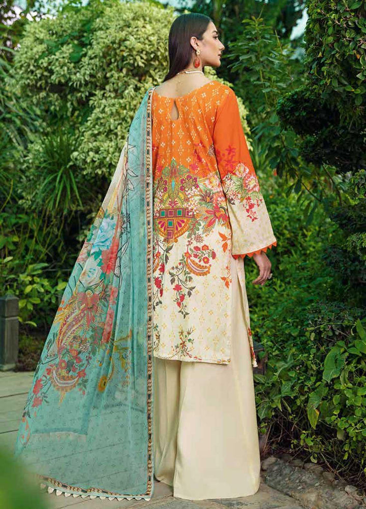 Chevron by Ramsha Embroidered Lawn Suits Unstitched 3 Piece RSH21-CH5 512 - Luxury Collection