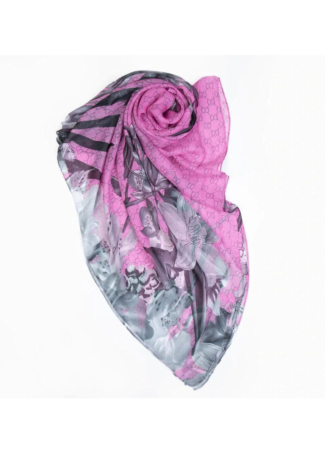 Abaya pk  Chiffon  Hijab ABA22CH GREYSCALE SMUDGE - Chiffon Hijabs