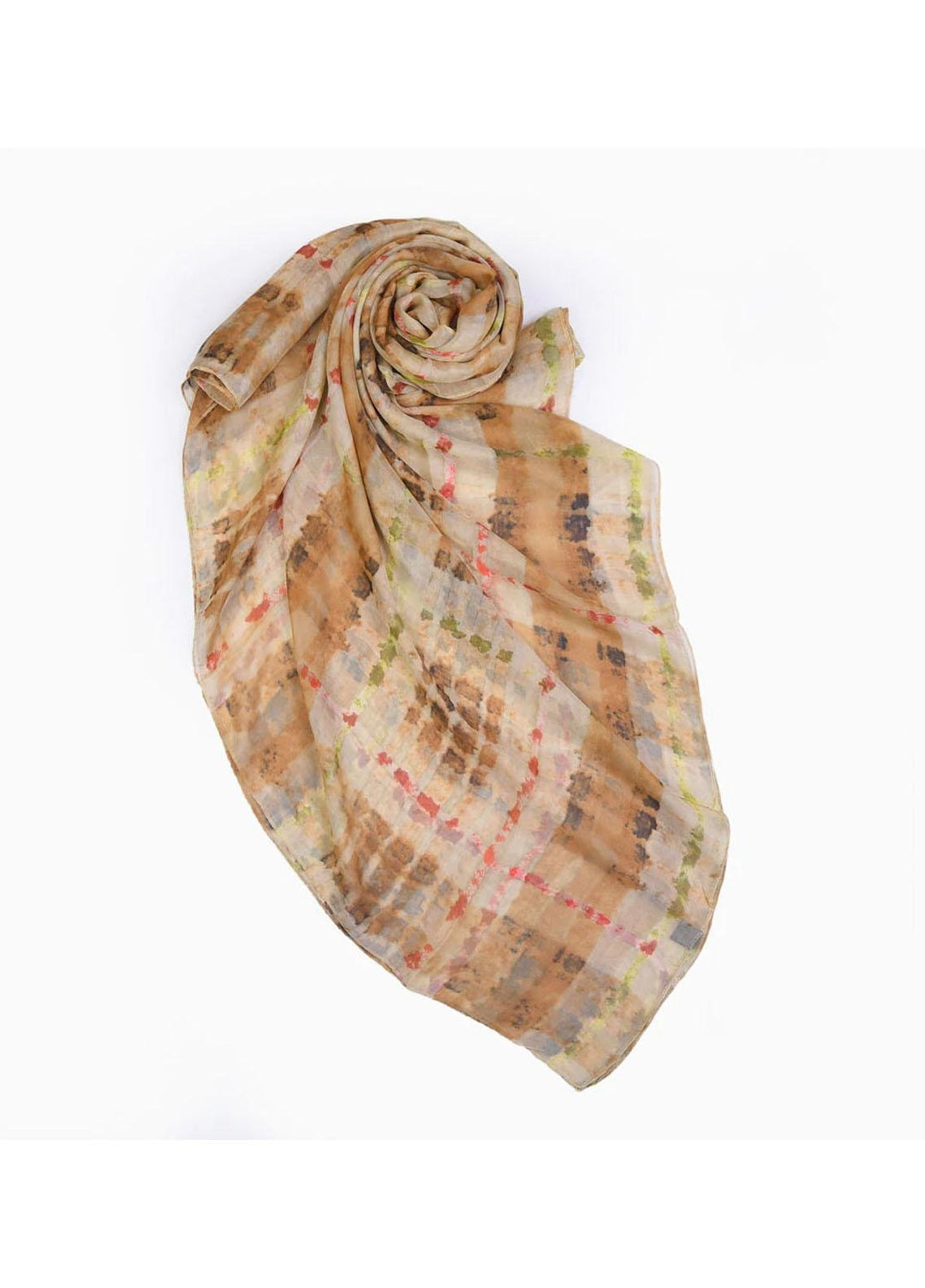 Abaya pk  Chiffon  Hijab ABA22CH BROWN SMUDGE - Chiffon Hijabs