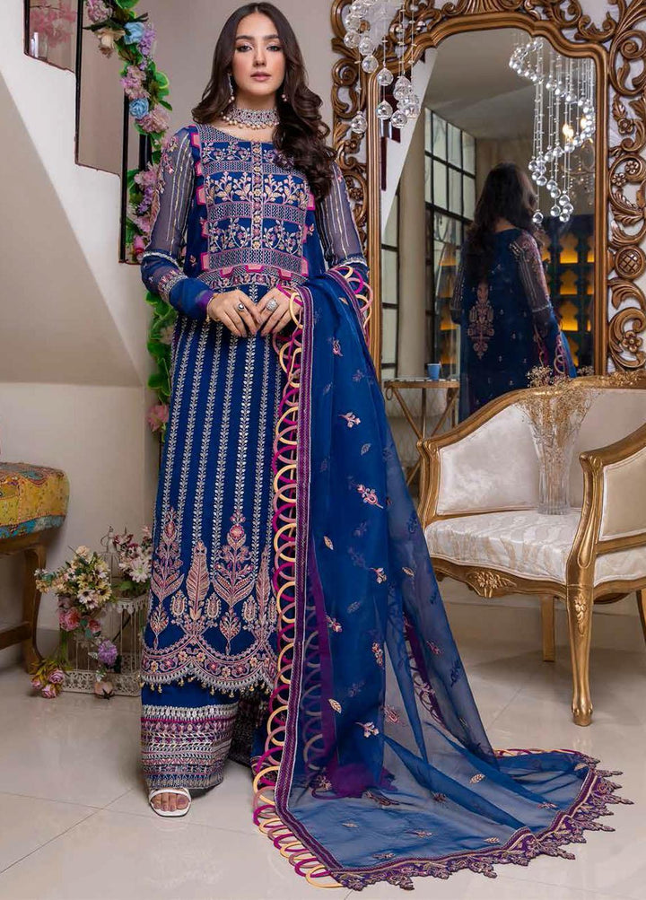 Chimmer by Charizma Embroidered Chiffon Suits Unstitched 3 Piece CRZ22C Chm:03 - Luxury Collection