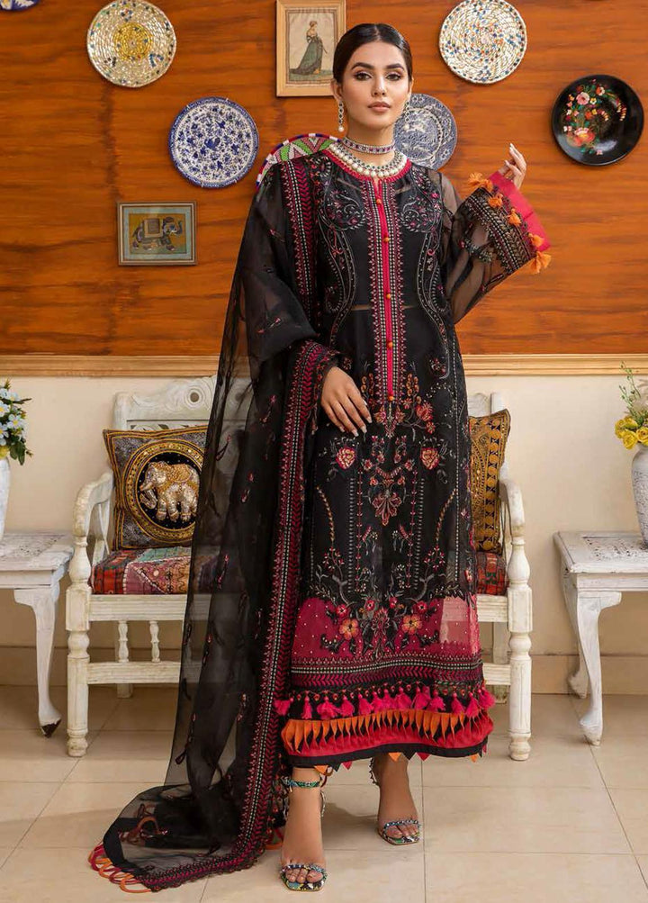 Chimmer by Charizma Embroidered Chiffon Suits Unstitched 3 Piece CRZ22C Chm:07 - Luxury Collection