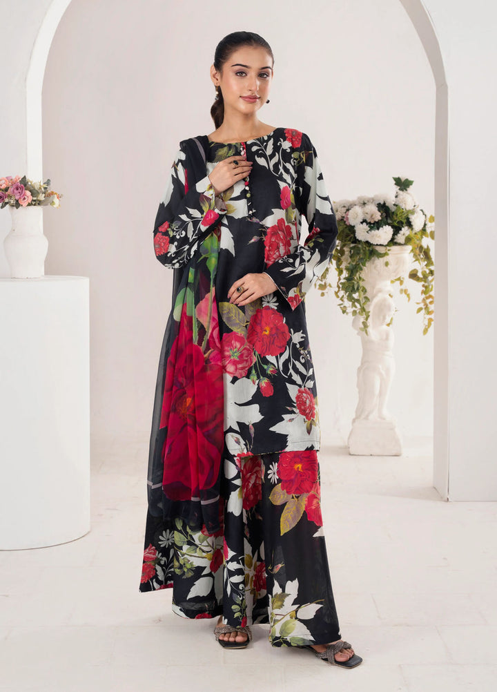 Chirpy Cherry by Feathers Pret Printed Lawn 3 Piece Suit Colzora