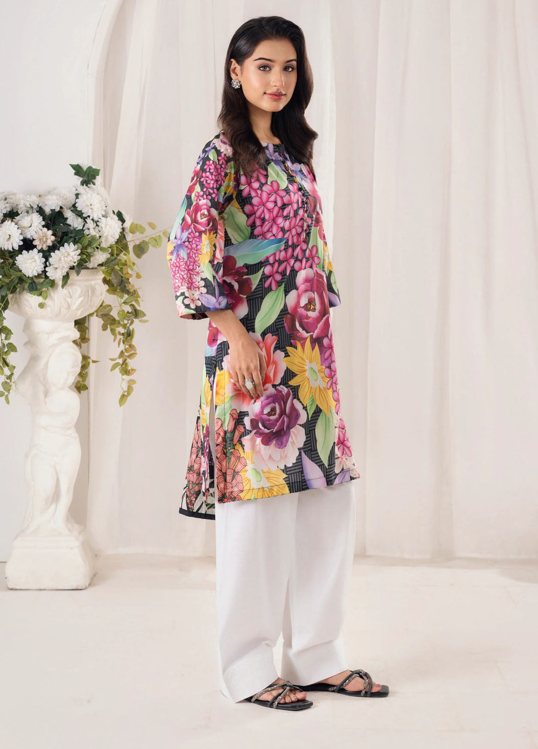 Chirpy Cherry by Feathers Pret Printed Lawn 3 Piece Suit Dazlor