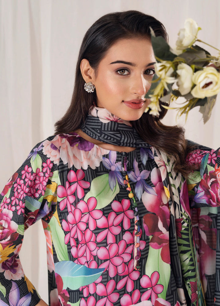 Chirpy Cherry by Feathers Pret Printed Lawn 3 Piece Suit Dazlor