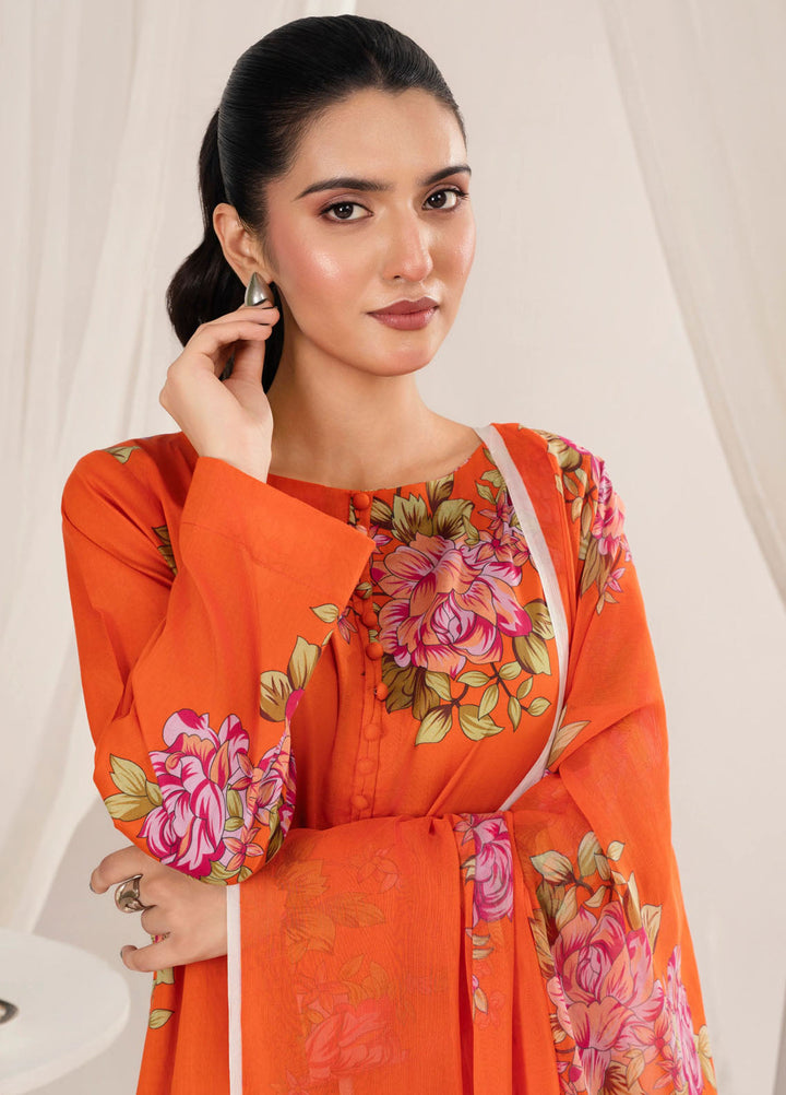 Chirpy Cherry by Feathers Pret Printed Lawn 3 Piece Suit Kalorix