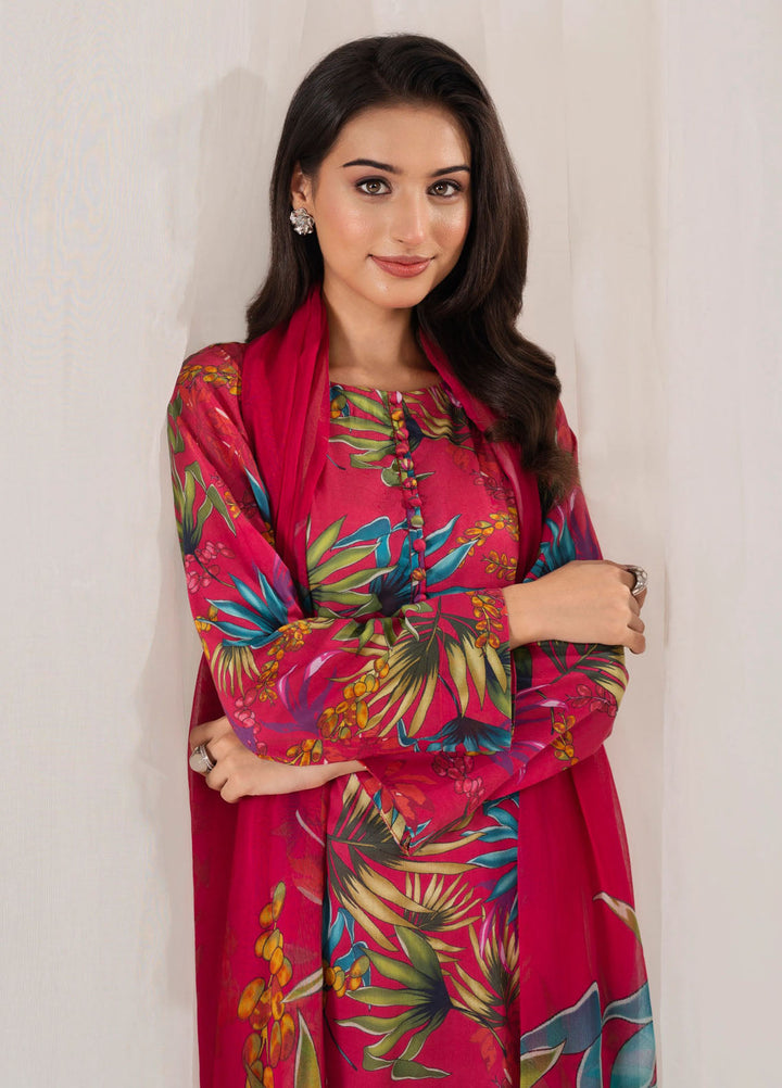 Chirpy Cherry by Feathers Pret Printed Lawn 3 Piece Suit Mirvyn