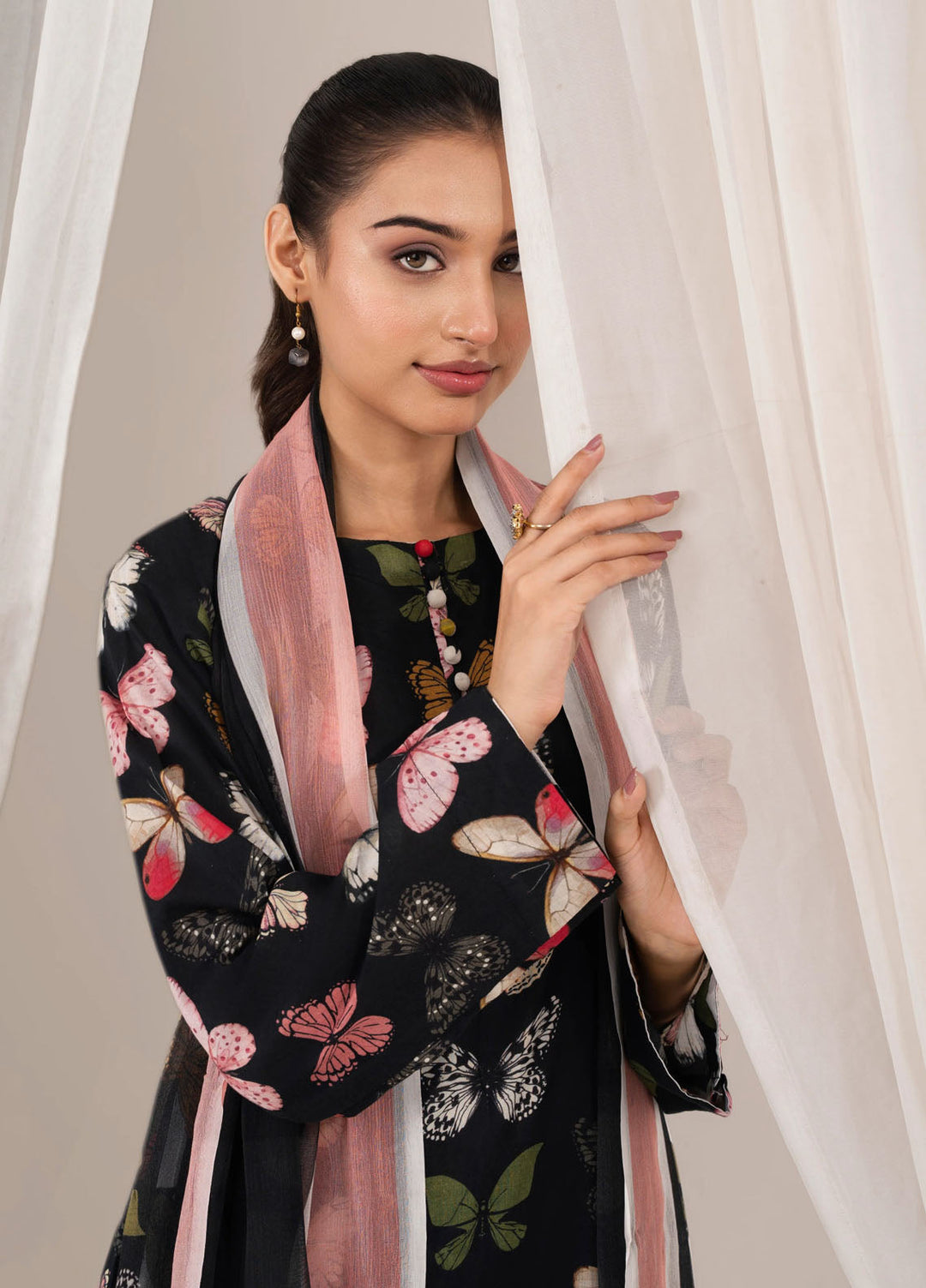 Chirpy Cherry by Feathers Pret Printed Lawn 3 Piece Suit Raylix