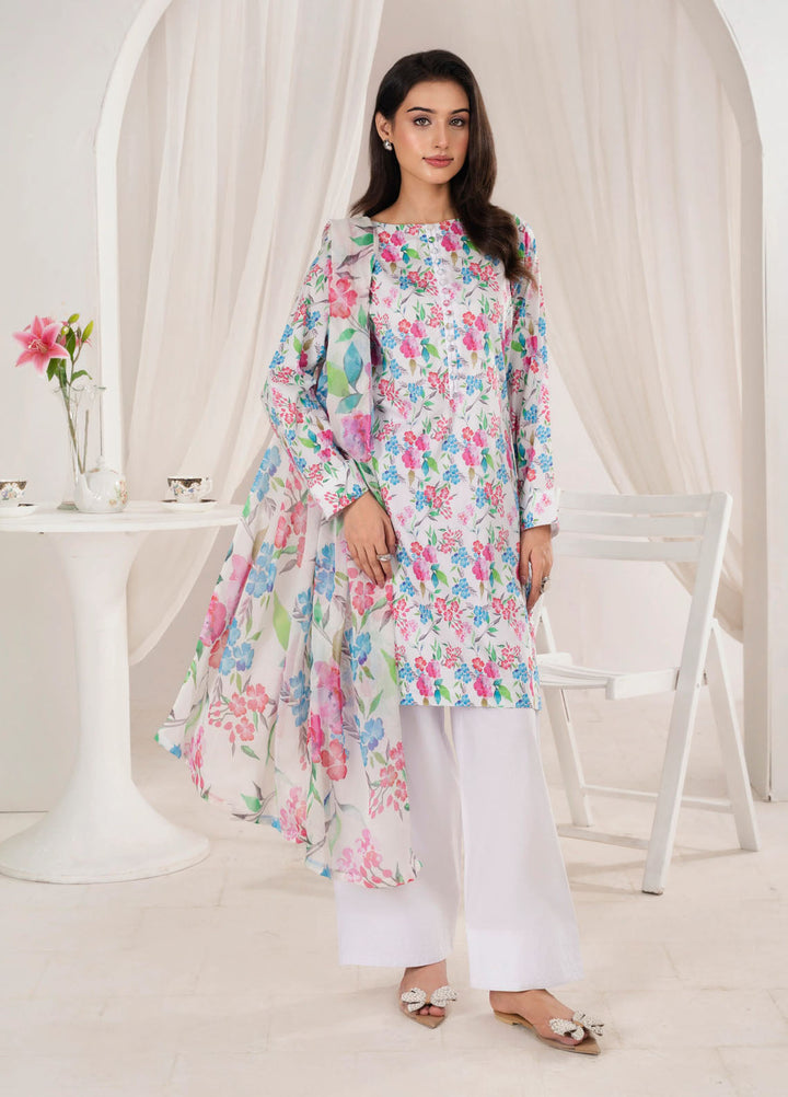 Chirpy Cherry by Feathers Pret Printed Lawn 3 Piece Suit Zeston