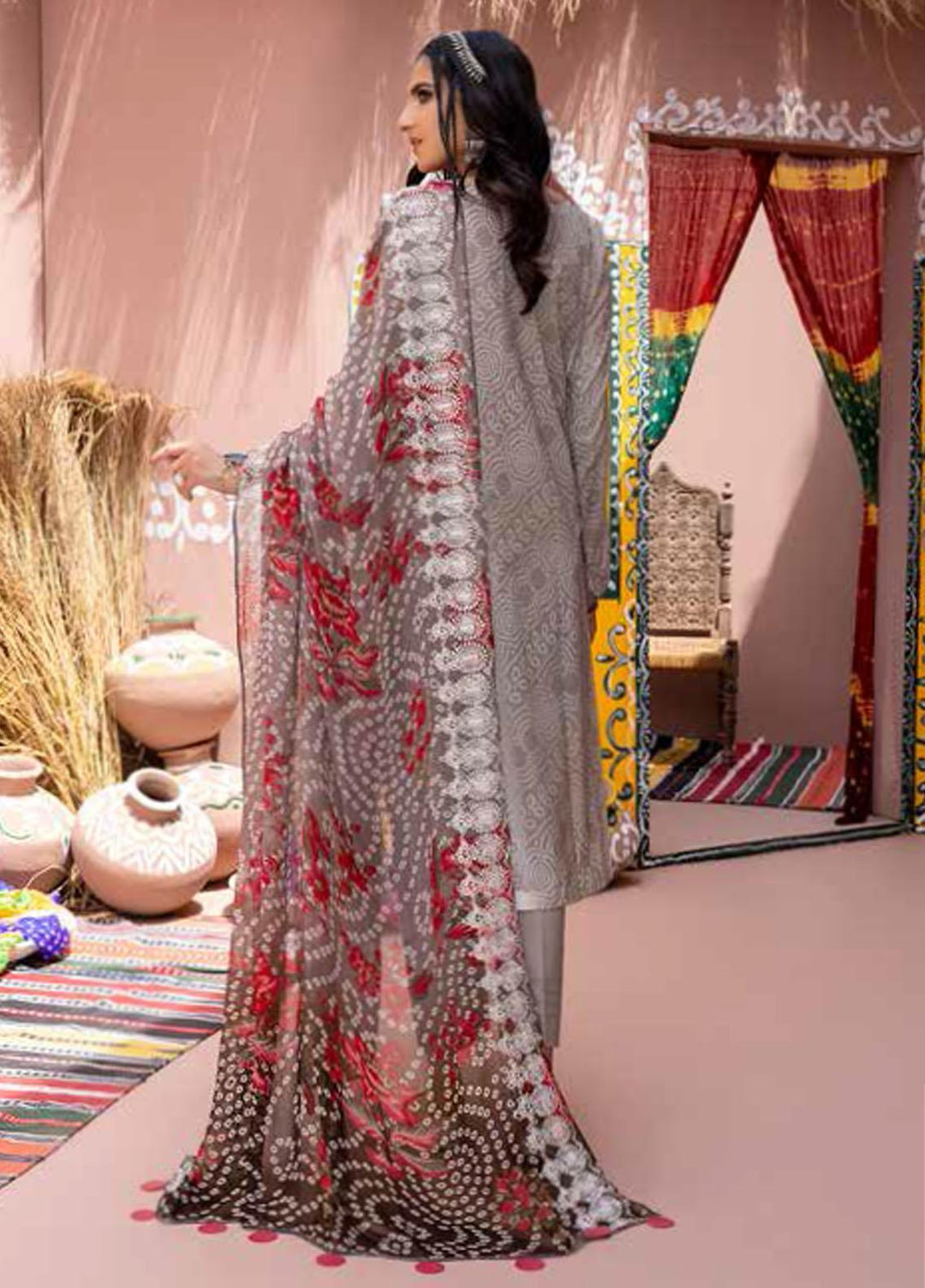 Chunri By Charizma Embroidered Lawn Suits Unstitched 3 Piece CRZ22CH CHN-02 - Summer Collection