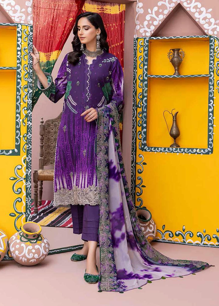 Chunri By Charizma Embroidered Lawn Suits Unstitched 3 Piece CRZ22CH CHN-03 - Summer Collection