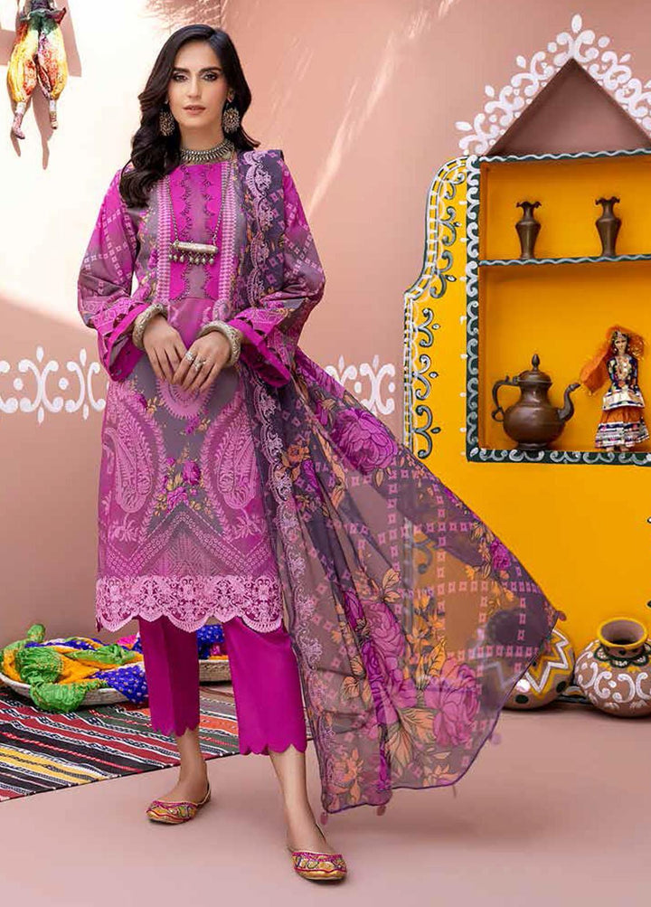 Chunri By Charizma Embroidered Lawn Suits Unstitched 3 Piece CRZ22CH CHN-04 - Summer Collection