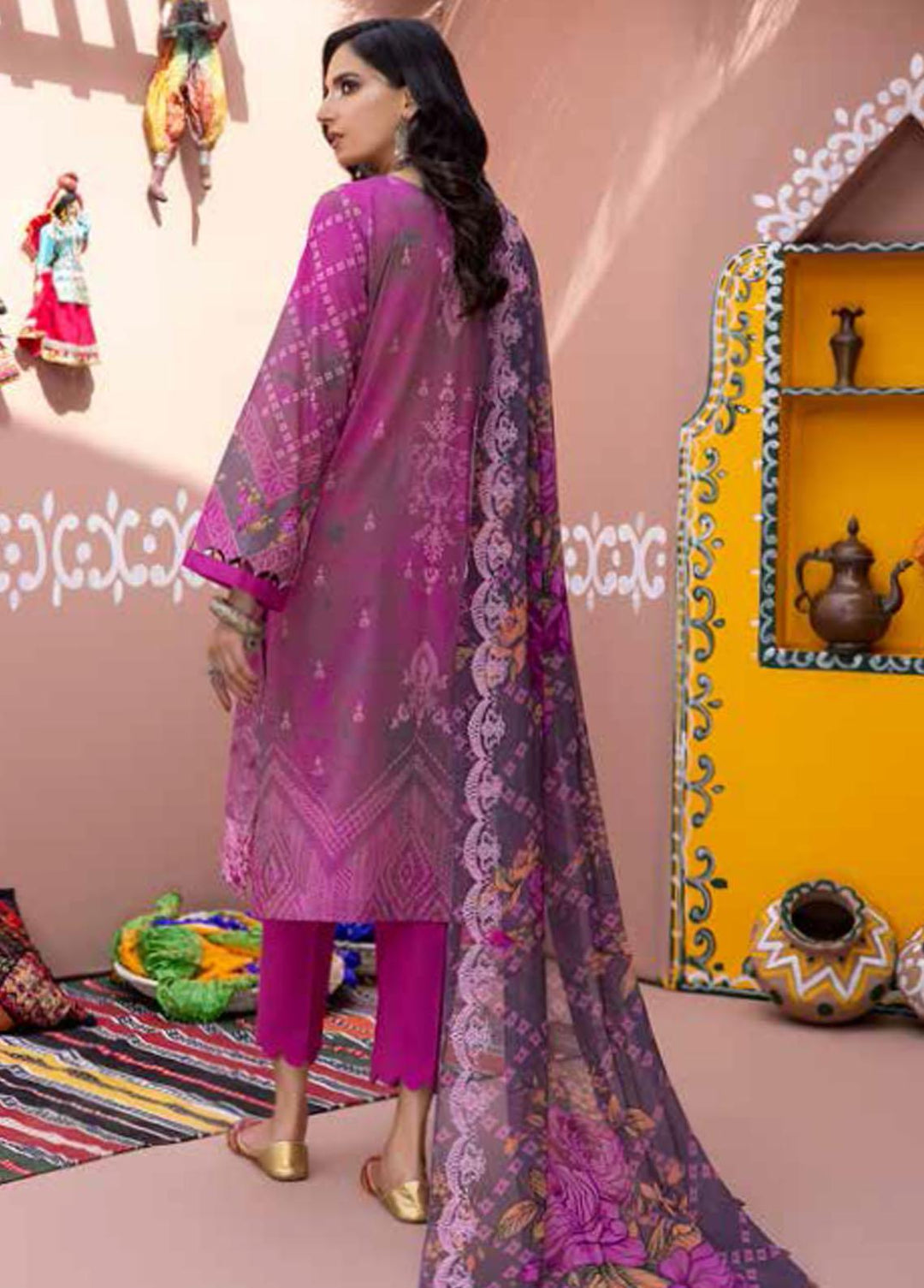 Chunri By Charizma Embroidered Lawn Suits Unstitched 3 Piece CRZ22CH CHN-04 - Summer Collection