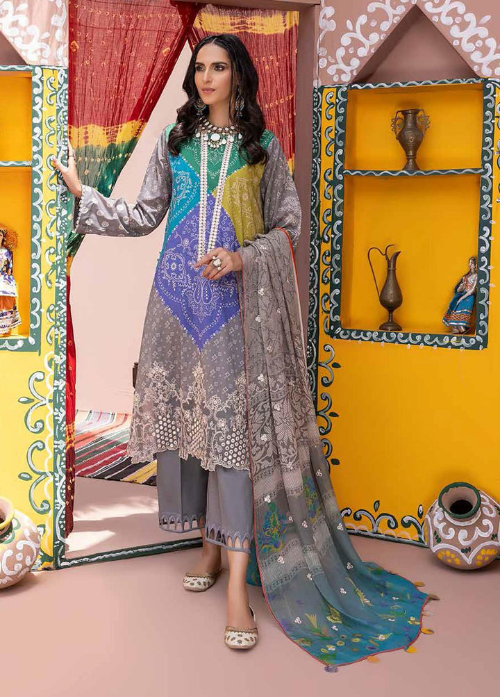 Chunri By Charizma Embroidered Lawn Suits Unstitched 3 Piece CRZ22CH CHN-06 - Summer Collection