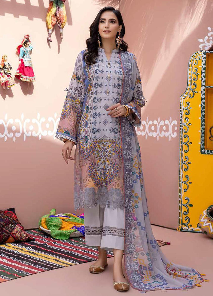 Chunri By Charizma Embroidered Lawn Suits Unstitched 3 Piece CRZ22CH CHN-08 - Summer Collection