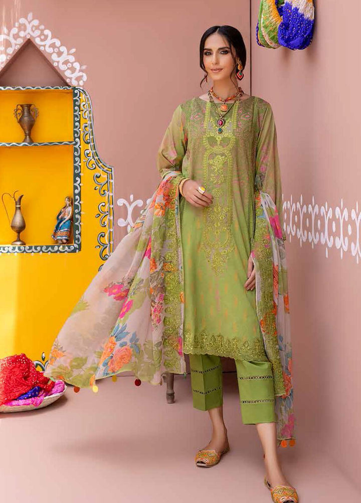 Chunri By Charizma Embroidered Lawn Suits Unstitched 3 Piece CRZ22CH CHN-09 - Summer Collection